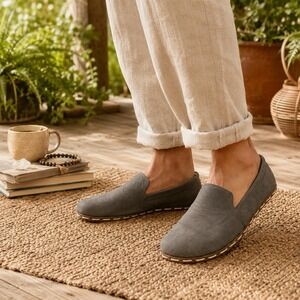 Earthing Harmony Men EU 38 US 5.5 Slate Gray Barefoot Grounding Slip On Shoes